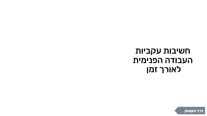 חשיבות עקביות העבודה הפנימית לאורך זמן