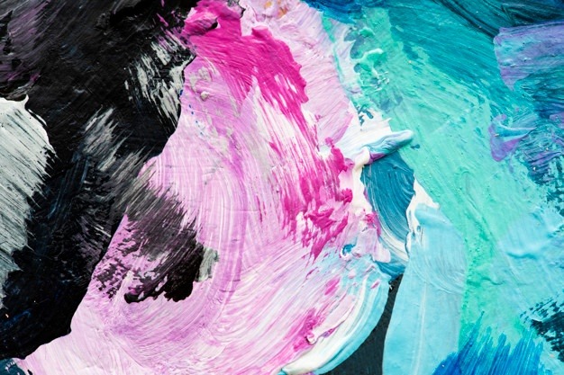 Abstract textured oil painting Free Photo
